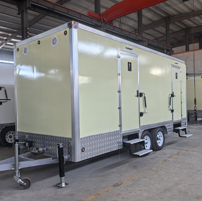 Light Green restroom trailer