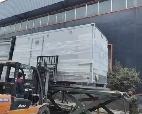 yunraohouse restroom trailer loading yunraohouse restroom trailer loading