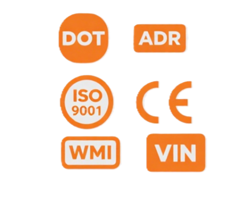 yunraohouse2 certificate DOT ADR ISO CE VIN WMI